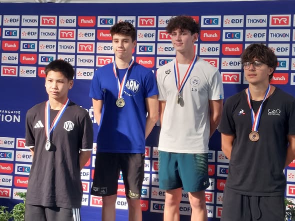 Rafaël champion de France U15 sur le 200 m dos