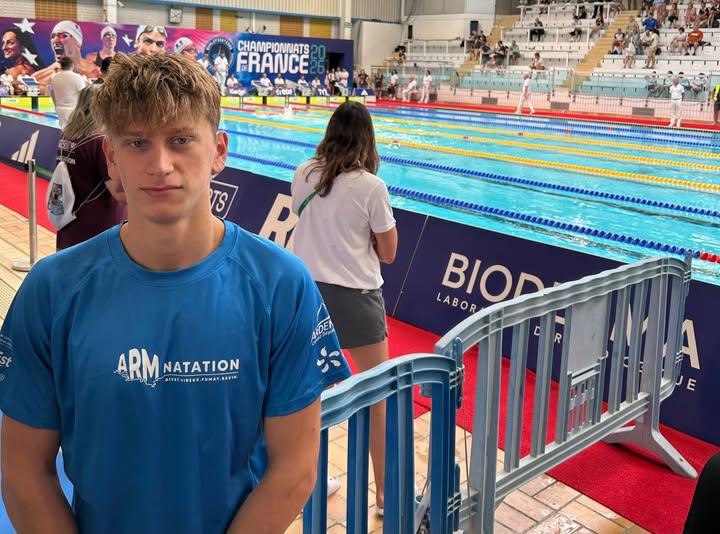 Esteban aux Championnats de France Élites à Saint-Étienne
